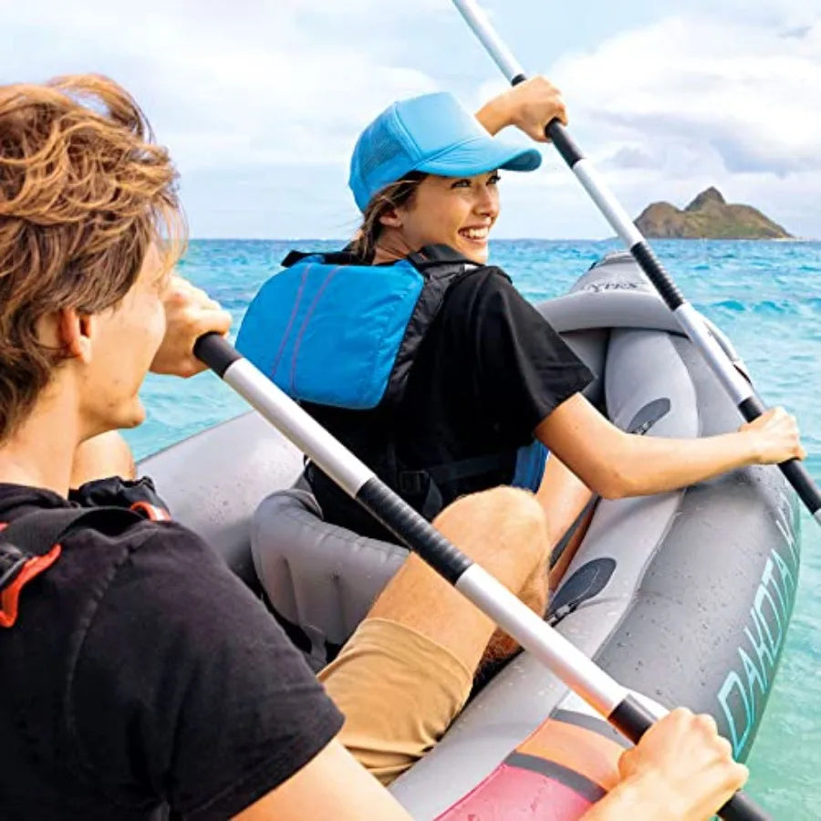 XMSJ Dakota K2 Inflatable Kayak Set With Oars Pump Kit