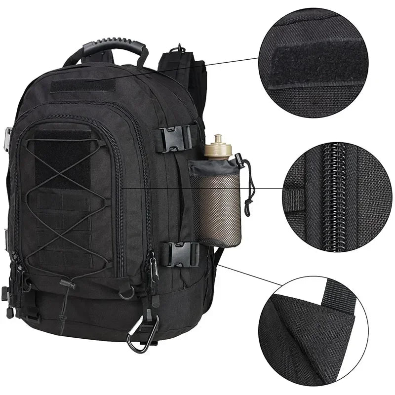 Q Unisex Tactical Backpack Nylon For Outdoor Hiking Travel