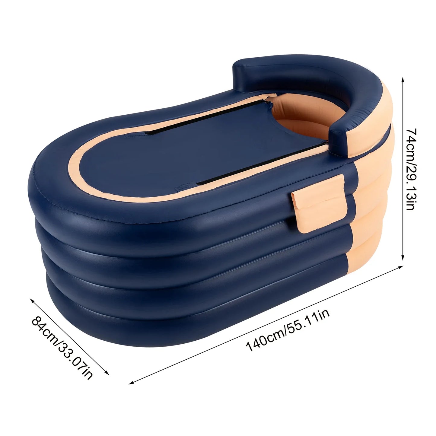 Inflatable Adult Bathtub With Wireless Electric Air Pump For Hot Water And Ice Baths