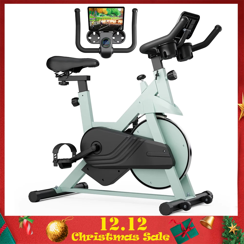 Superun Exercise Bike, 32-Level Magnetic Resistance Stationary Bikes for Home, Low Noise Workout Cycling Bike for Home