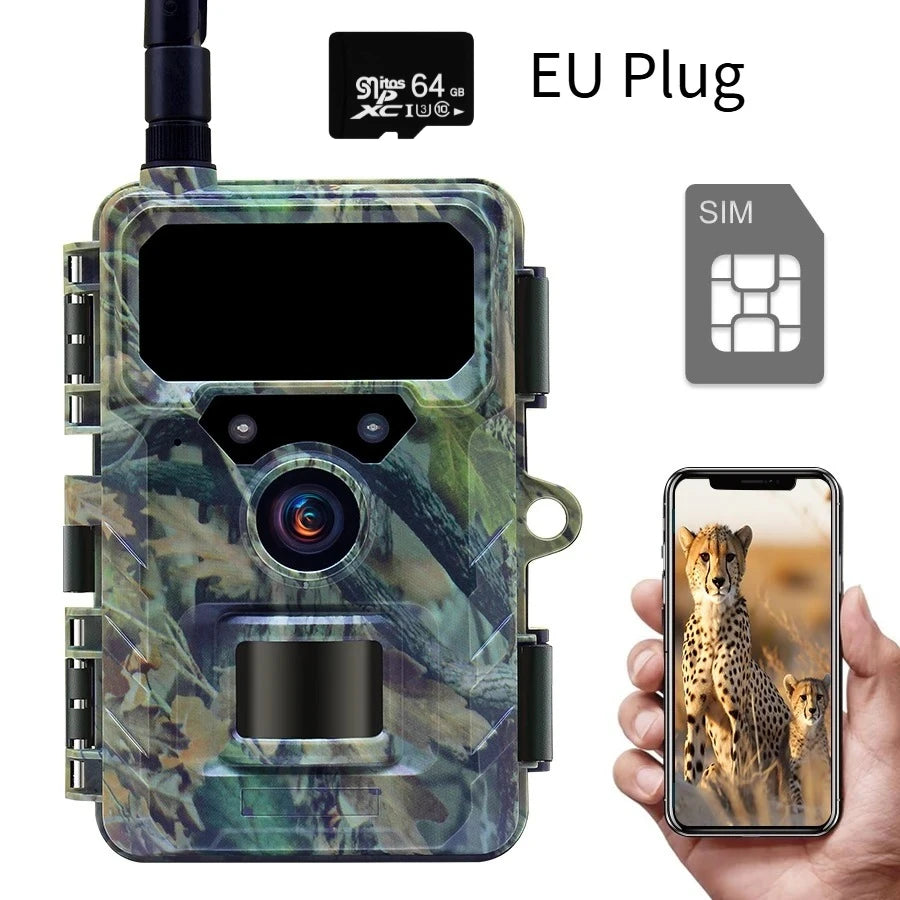 4G Cellular Trail Camera App Control 2.7K HD Night Vision