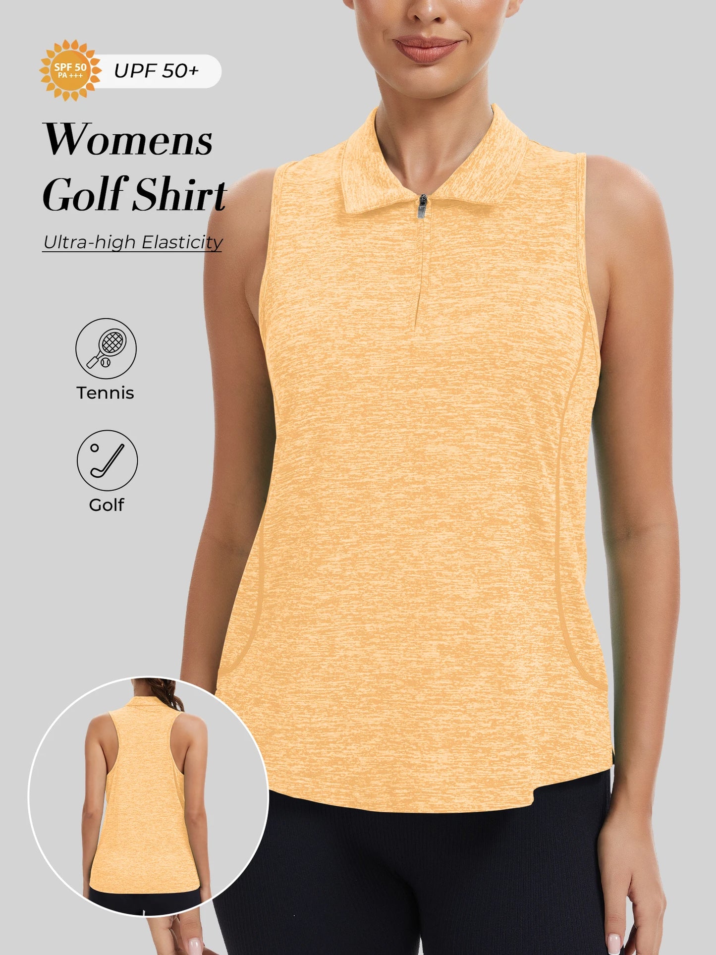 Elite Outdoor Store Sleeveless Golf Shirt Women Moisture Wicking
