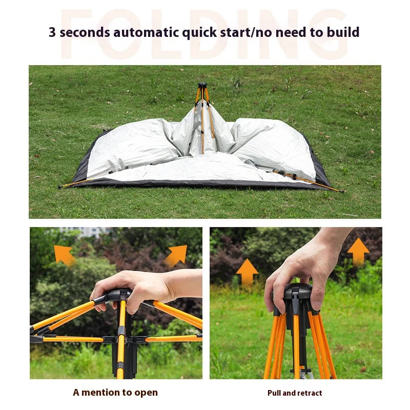 Pakicetus Automatic Quick Opening Camping Tent For Travel Rainproof
