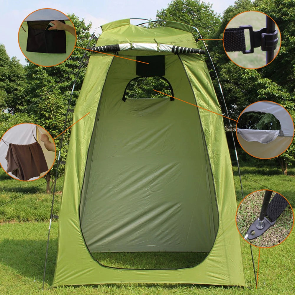 Building Pop Up Shower Tent For Camping Privacy Changing Room