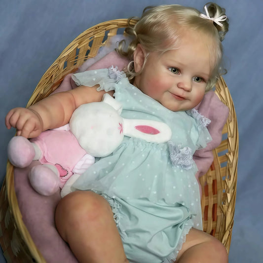 Reborn Doll Full Silicone Vinyl Girl With 3D Painted Skin Realistic Toy