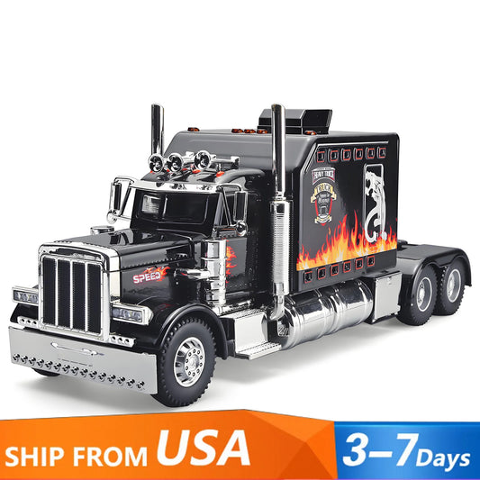 ModelGT Peterbilt 389 Diecast Car Model With Lights and Sound
