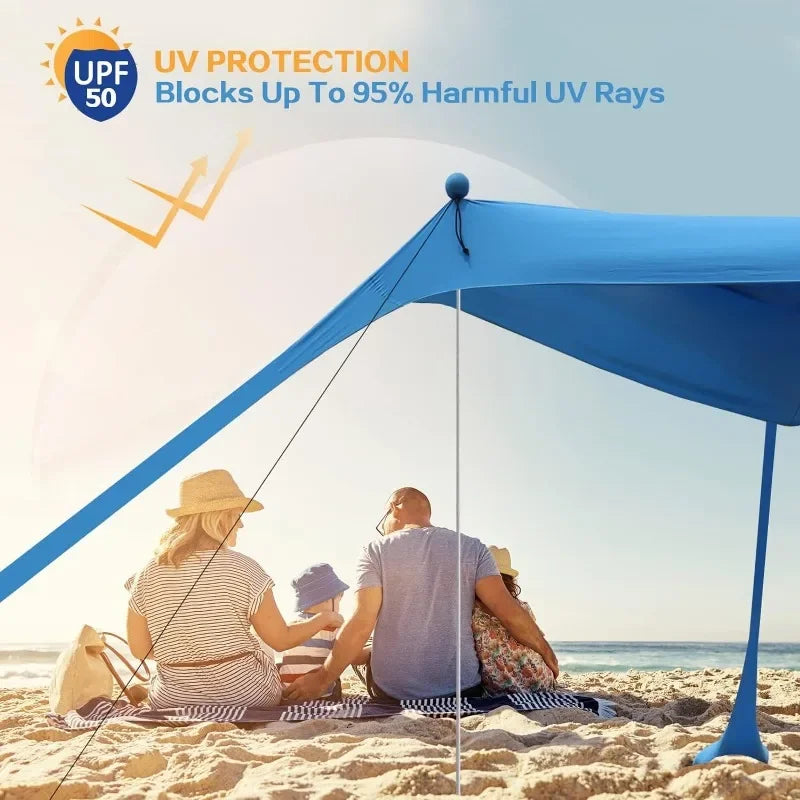 Portable Pop Up Beach Canopy Tent Sunshade For Camping