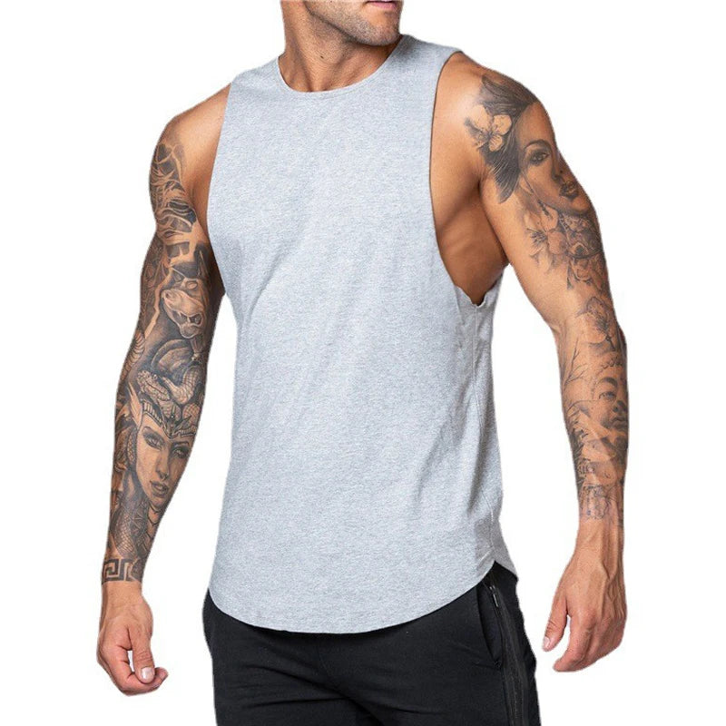 Mens Tank Top Training Singlet Sleeveless Workout Vest