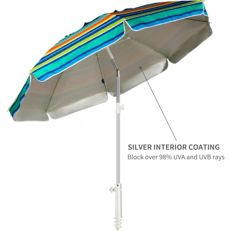 Elite Outdoor Store Beach Umbrella With Sand Anchor