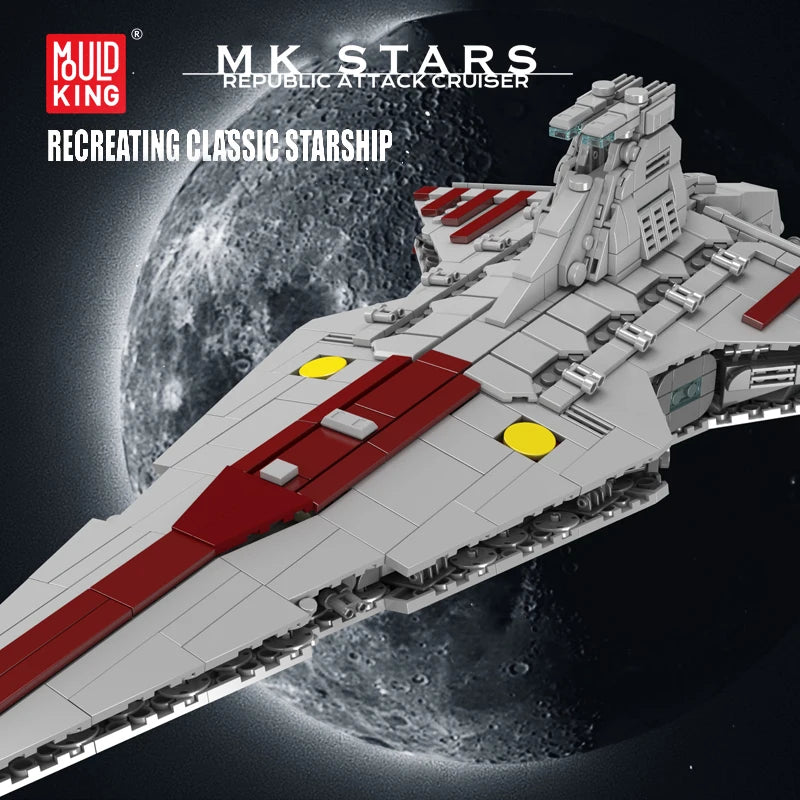 Mould King 21074 Republic Attack Cruiser Building Block Set