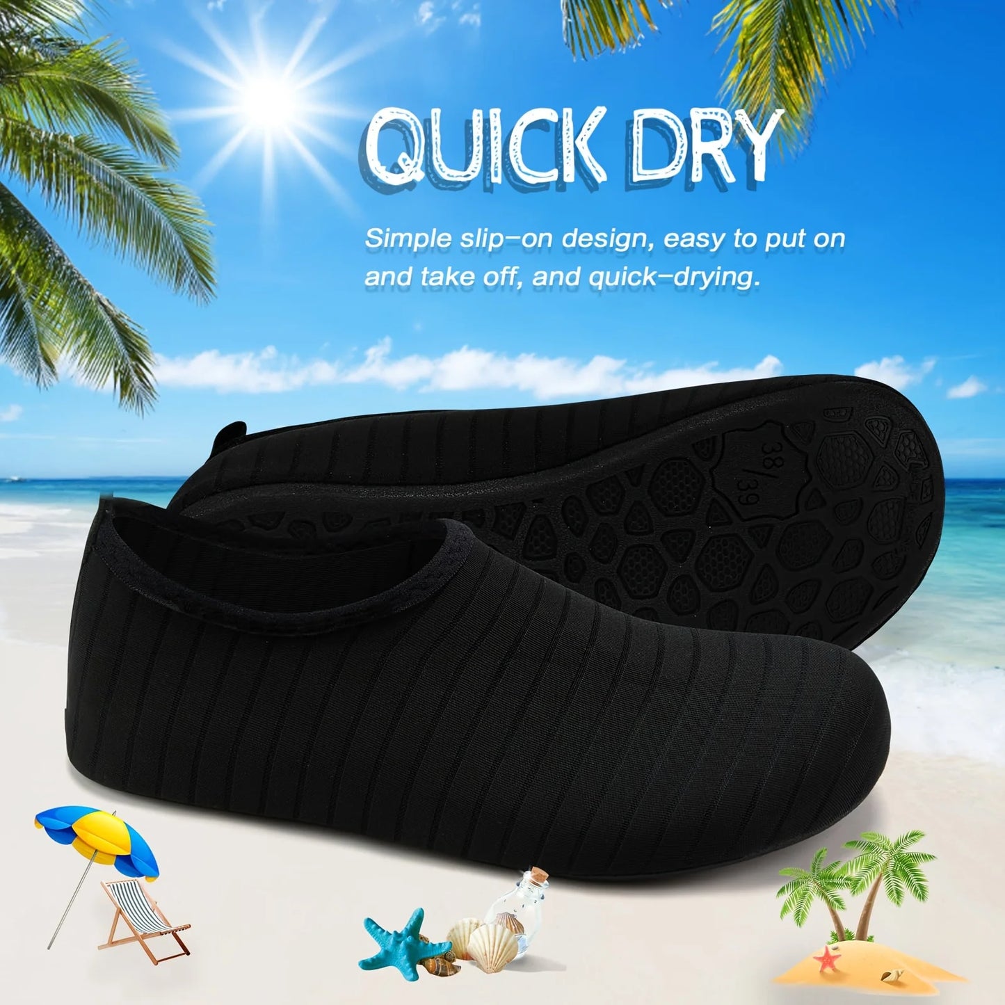 Water Shoes Anti Slip Quick Dry For Men Women Barefoot