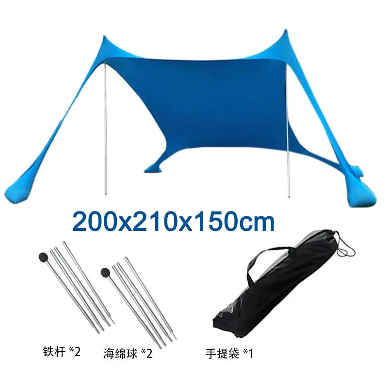 Portable Pop Up Beach Canopy Tent Sunshade For Camping