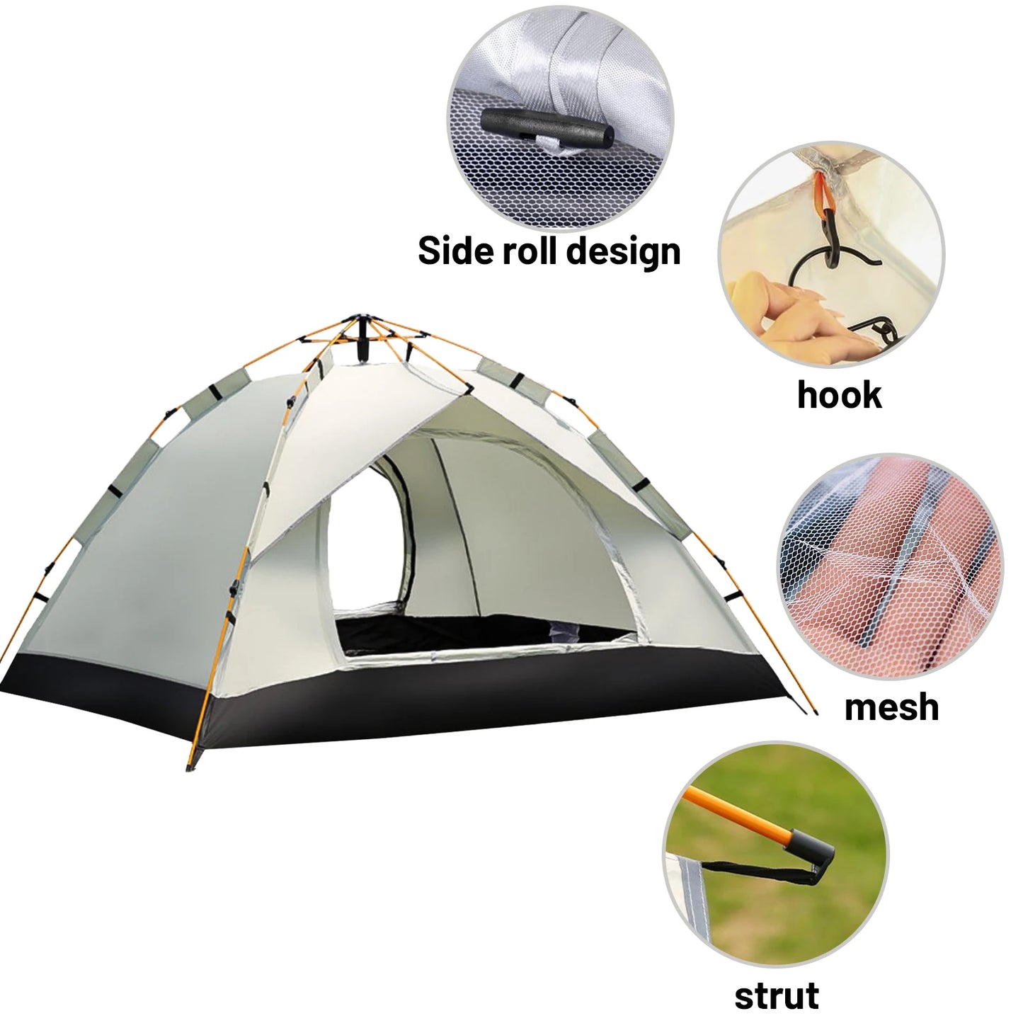 Pakicetus Auto Tent Quick Setup Sunshade For All Weather Portable