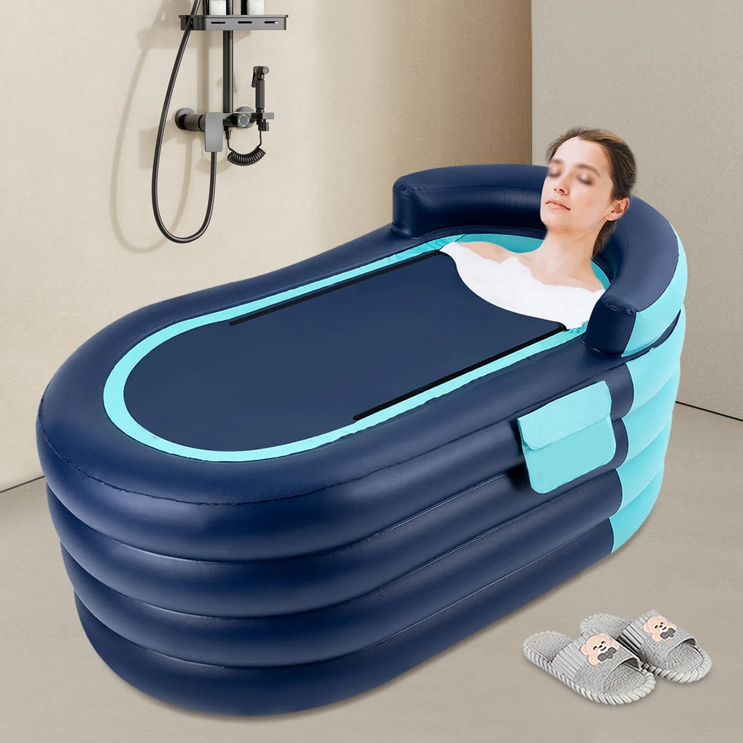 Inflatable Adult Bathtub With Wireless Electric Air Pump For Hot Water And Ice Baths
