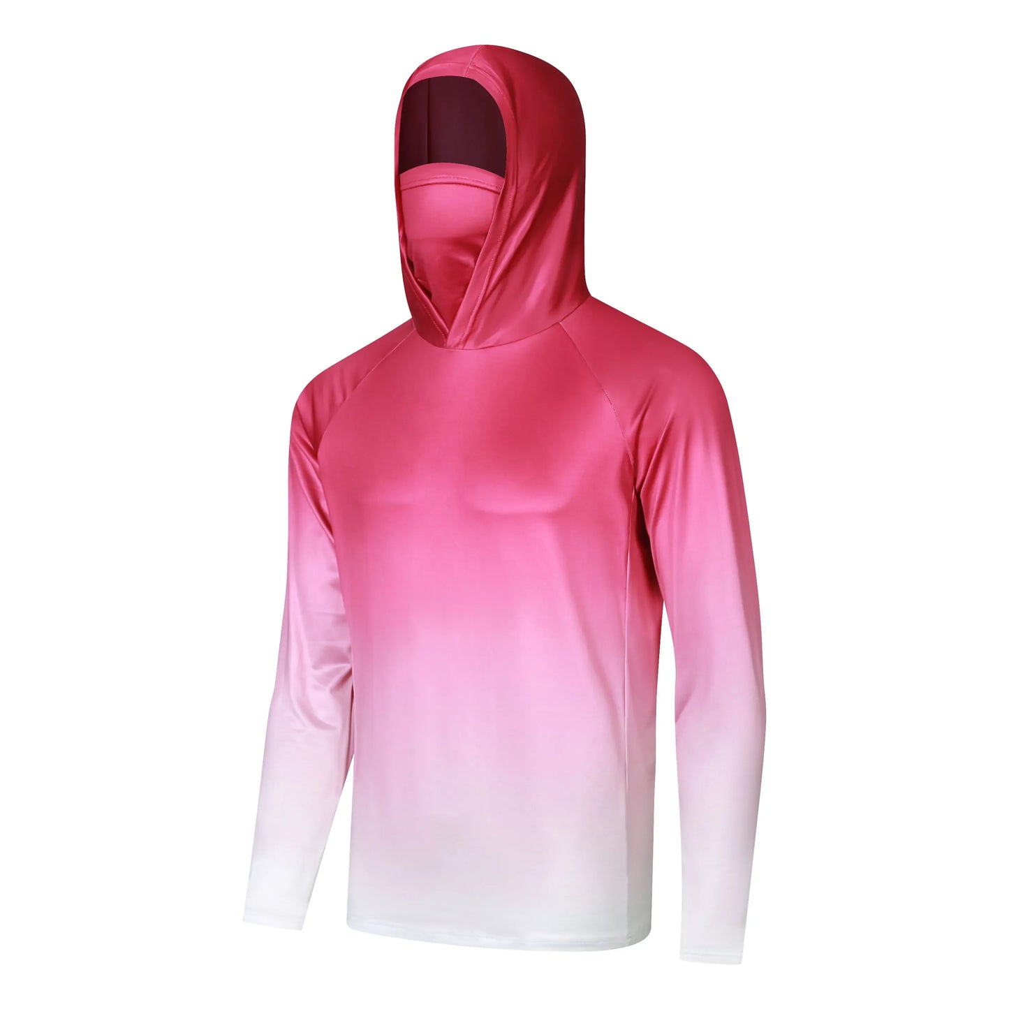 Men's Sun Protection Long Sleeve Fishing Shirt With Cap