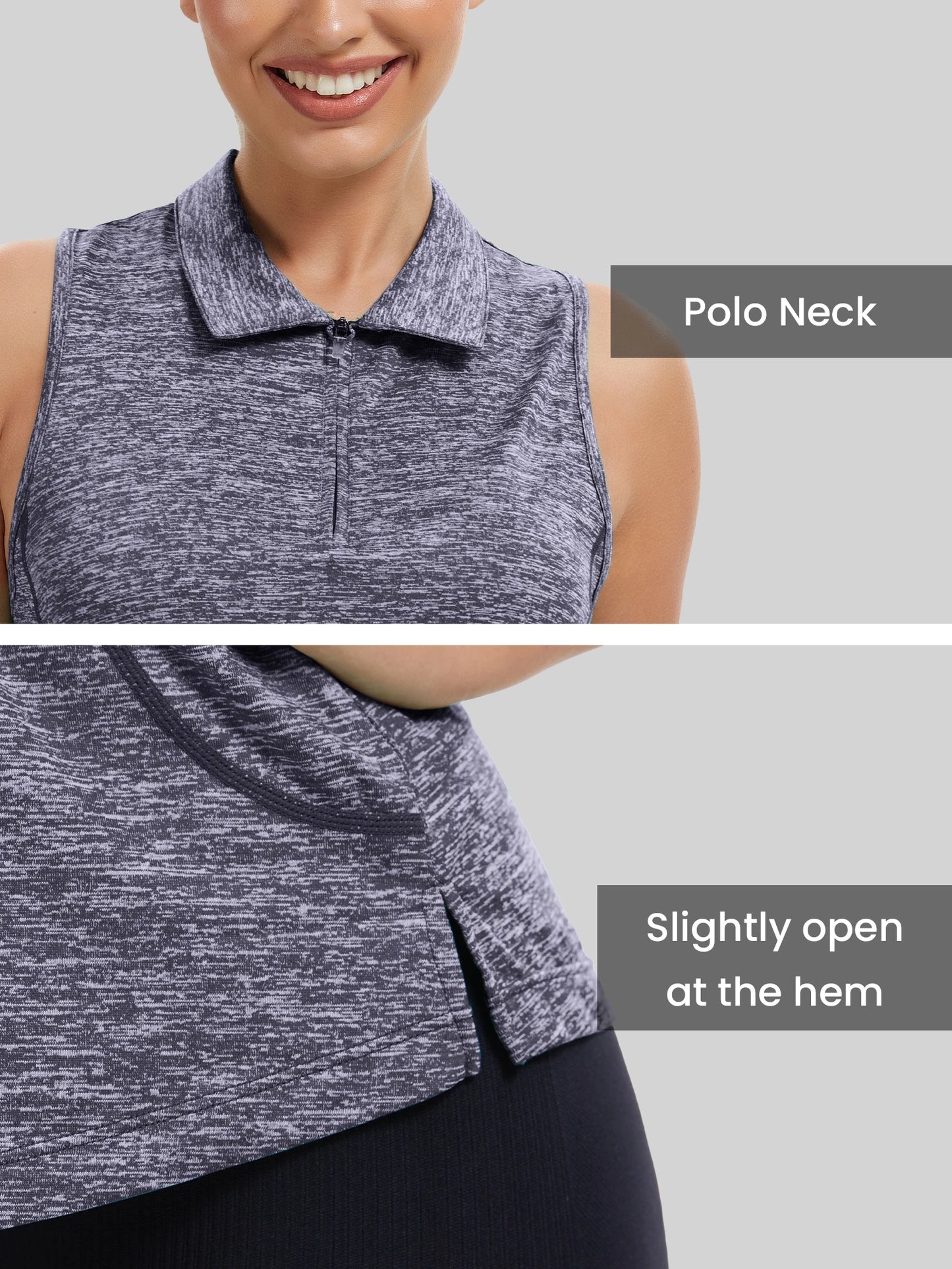 Elite Outdoor Store Sleeveless Golf Shirt Women Moisture Wicking