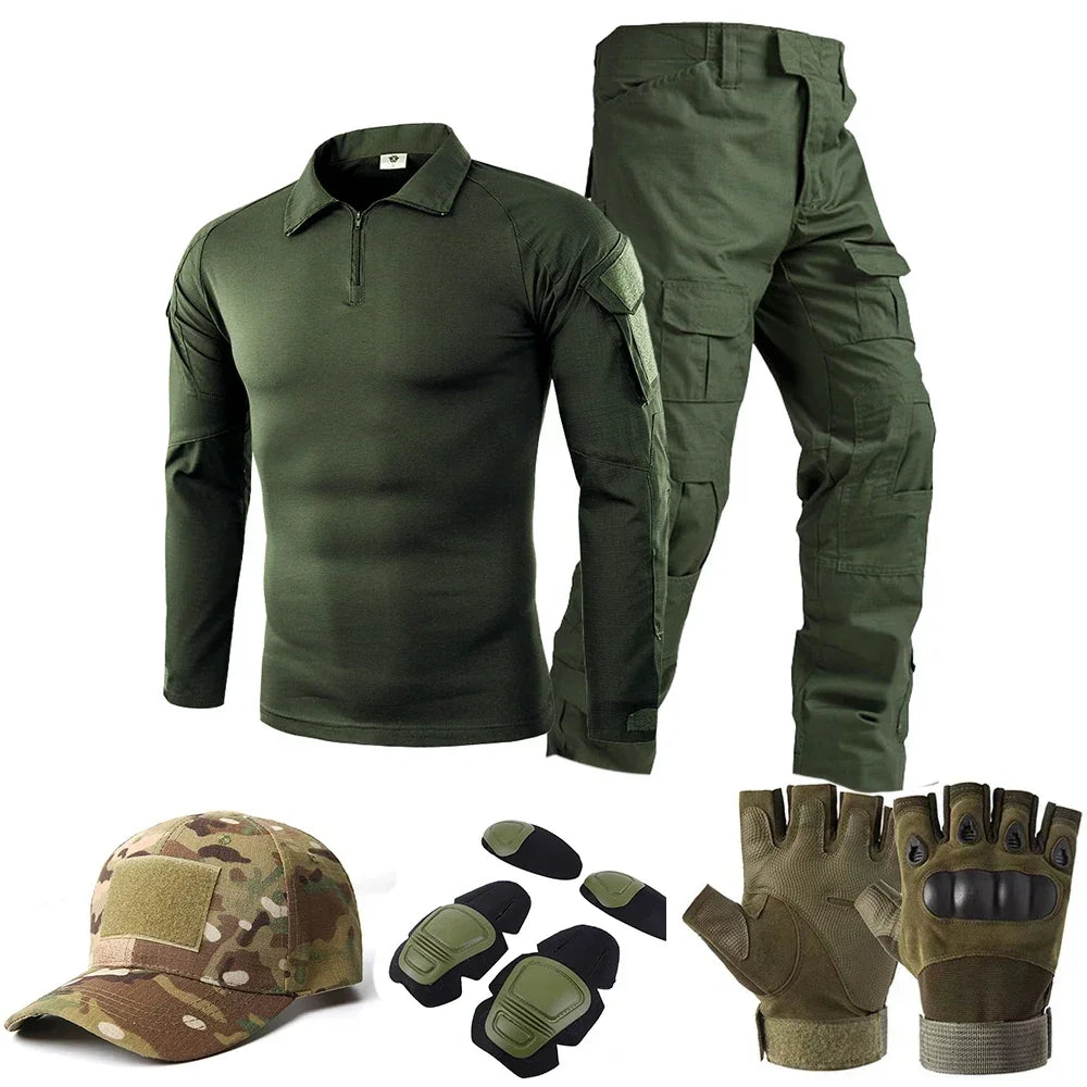 Tactical Outdoor Camouflage Uniform Set For Hunting Airsoft