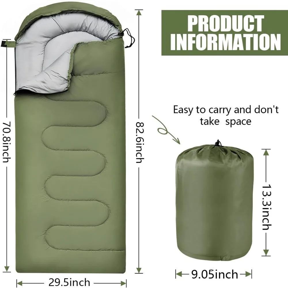Portable Camping Sleeping Bag Polyester All Season