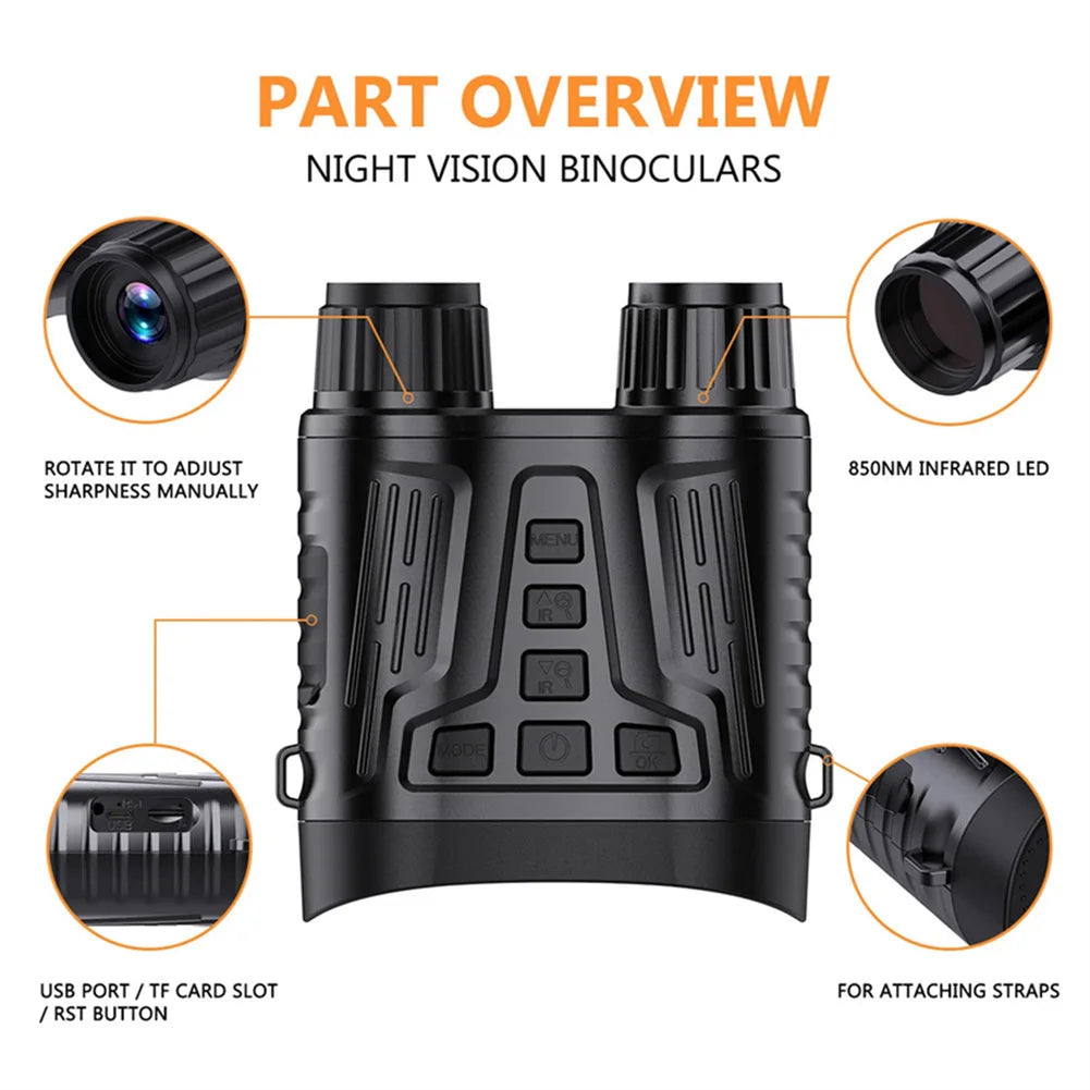 4K Night Vision Goggles Binoculars With Screen And 8x Zoom