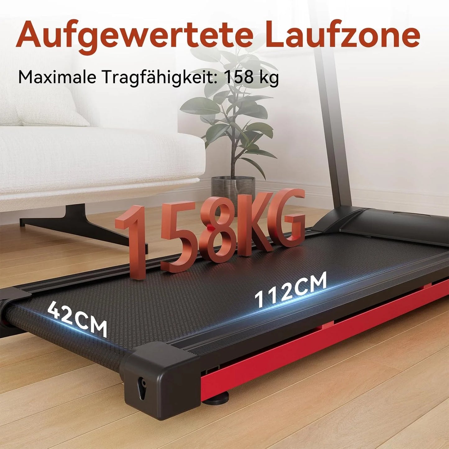 3.5HP Foldable Treadmill With 6 Percent Incline Bluetooth APP