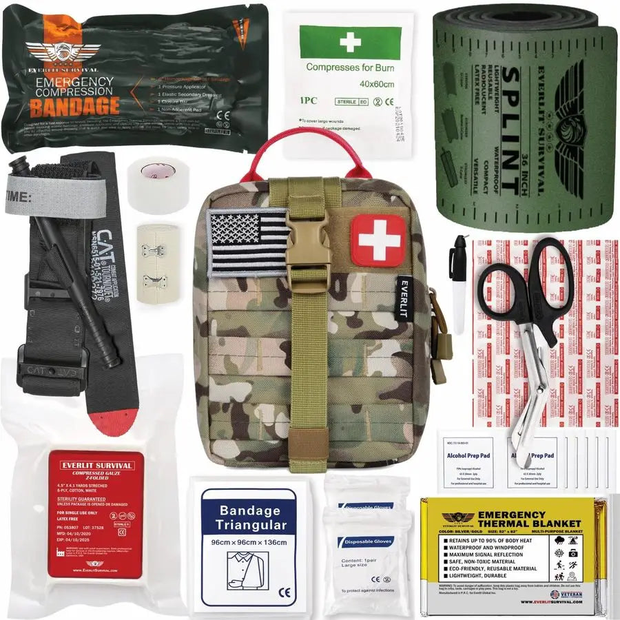 XMSJ Emergency Trauma Kit IFAK Military Tourniquet CAT GEN7