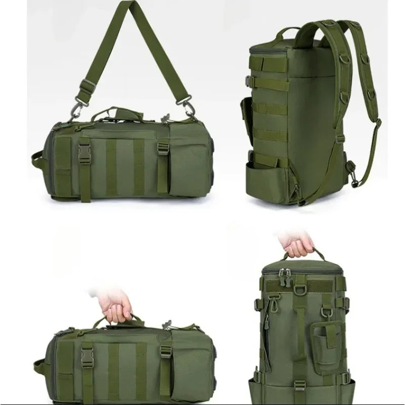 Multifunctional Fishing Backpack With Large Capacity Rod Storage Shoulder Bag