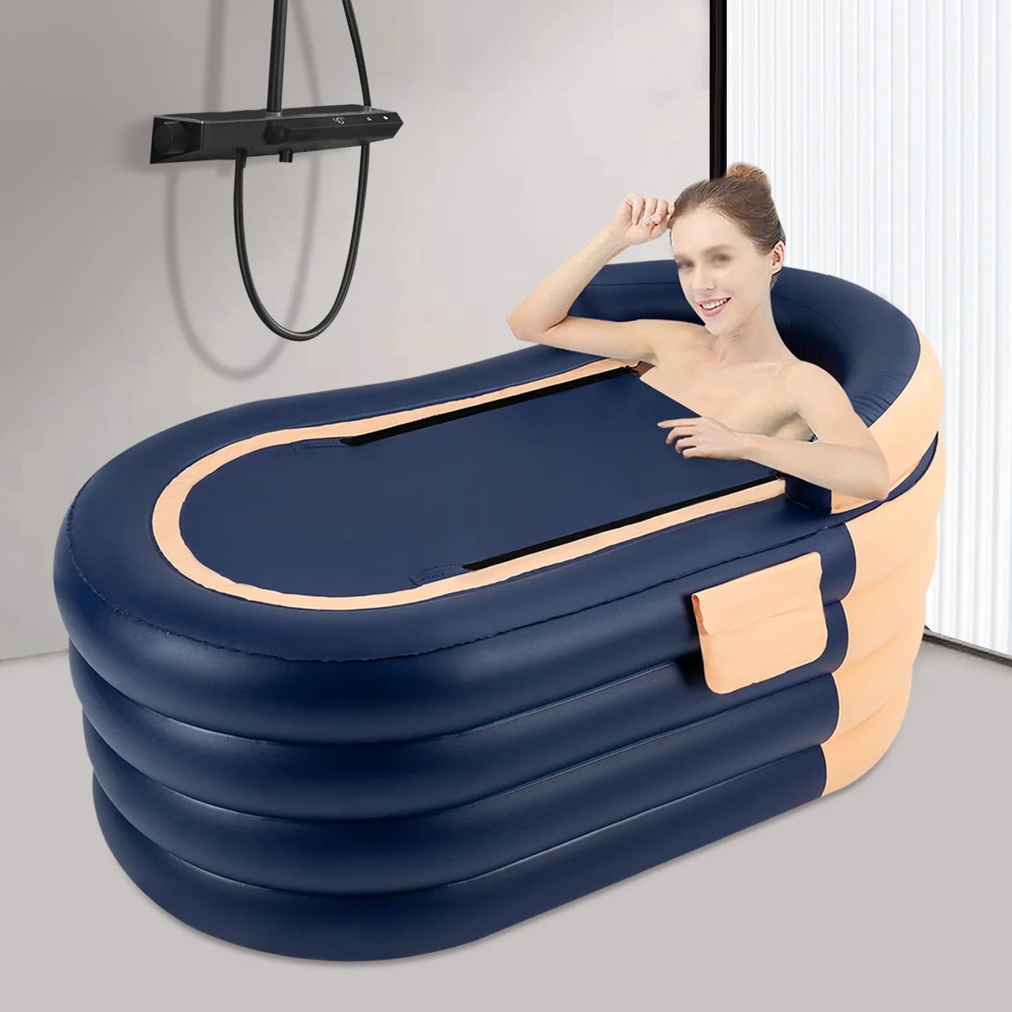 Inflatable Adult Bathtub With Wireless Electric Air Pump For Hot Water And Ice Baths