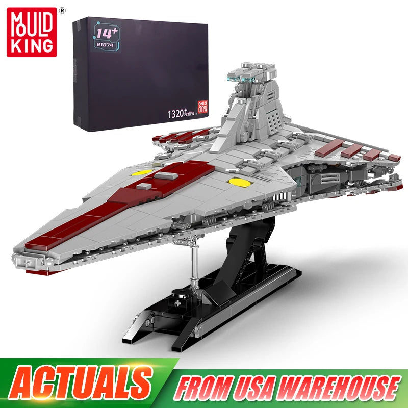 Mould King 21074 Republic Attack Cruiser Building Block Set