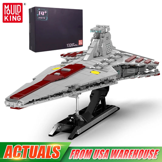 Mould King 21074 Republic Attack Cruiser Building Block Set