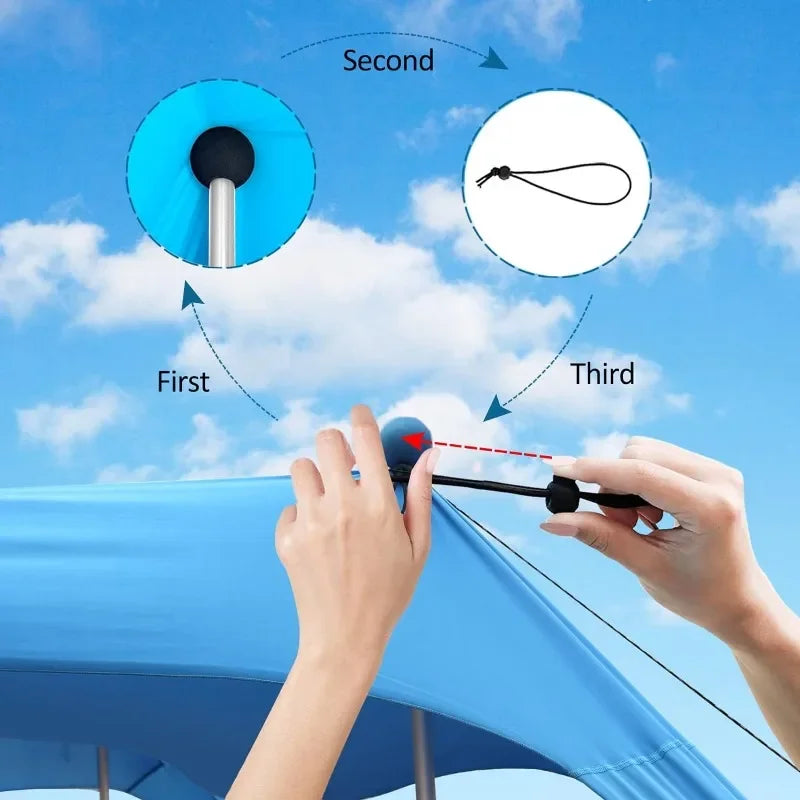 Portable Pop Up Beach Canopy Tent Sunshade For Camping