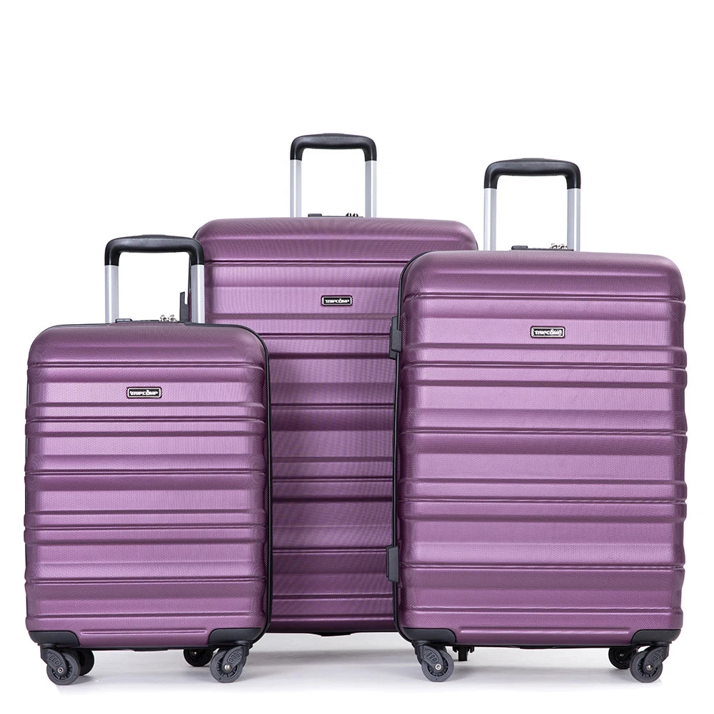 3 Piece Luggage Sets,PC Hardside Suitcase with Expandable,Spinner Wheels, TSA Lock,Carry on Luggage Set