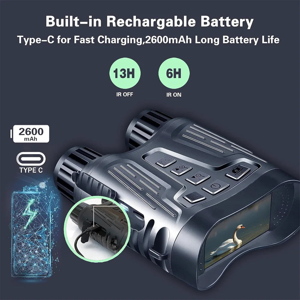 4K Night Vision Goggles Binoculars With Screen And 8x Zoom