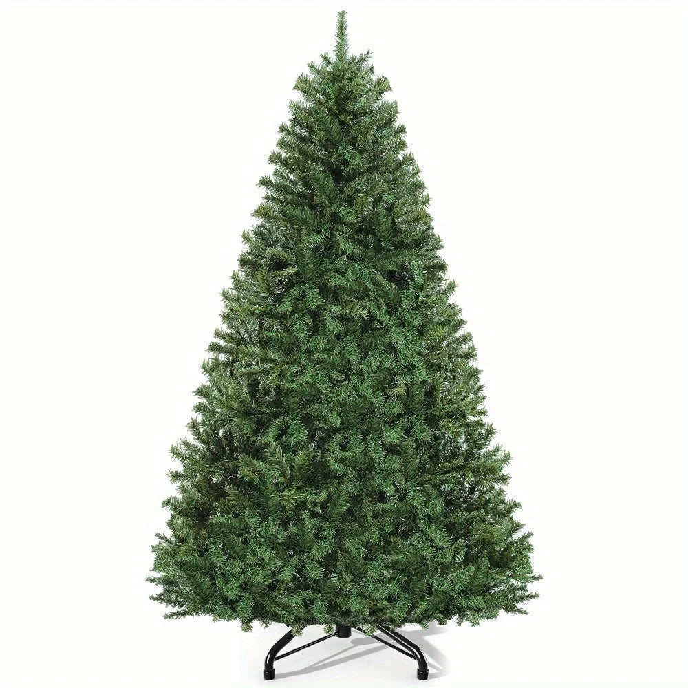 Evergreen Artificial Christmas Tree With Dense Tips And Hinges