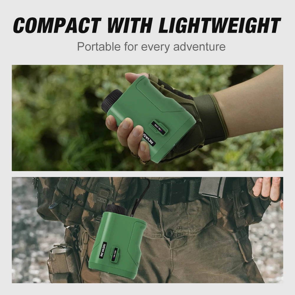 REVASRI Hunting Rangefinder 1000M Laser With Speed Slope Scan