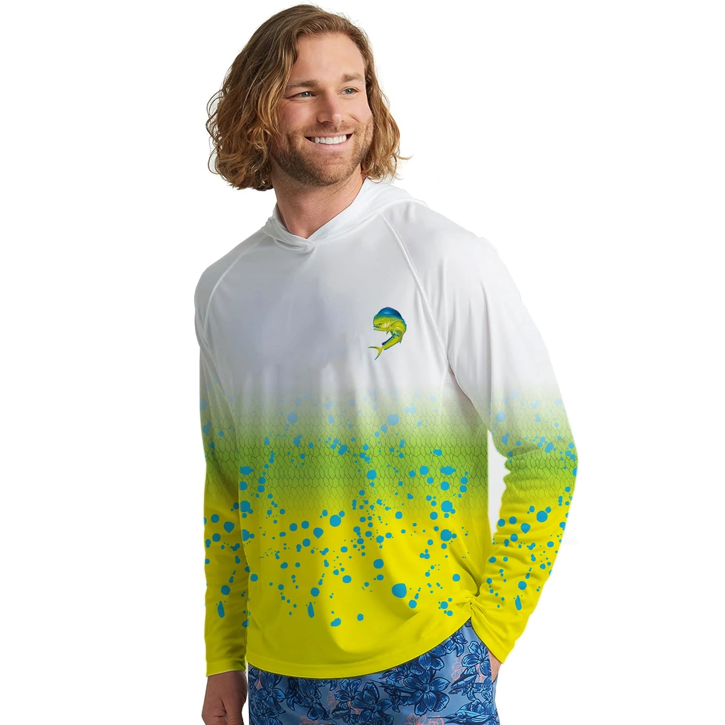 Fishing Hoodie Long Sleeve Sun Protection Shirt For Men