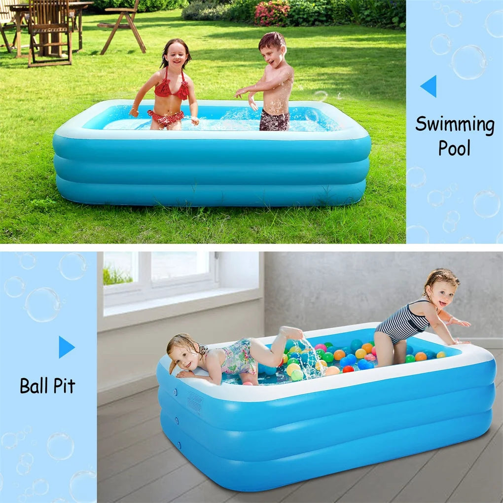 Inflatable Lounge Pool for Outdoor Garden and Backyard